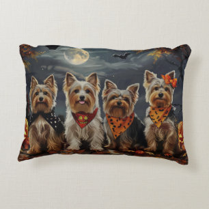 Coussins Décoratifs Biewer Terrier Halloween Éffrayant