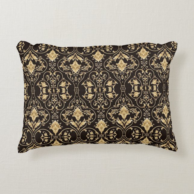Coussins Décoratifs Black Luxurious Patter (Devant)