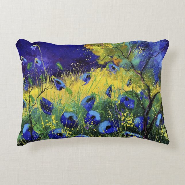 Coussins Décoratifs Bleu automne, Art (Devant)