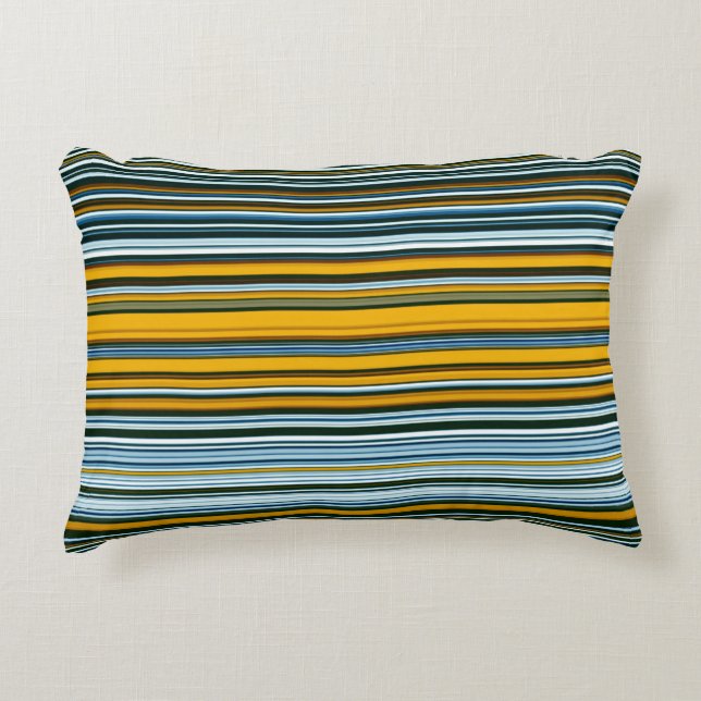 Coussins Décoratifs Bleu et jaune (Devant)