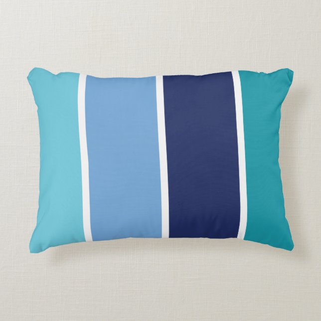 Coussins Décoratifs Bleu rayé (Devant)