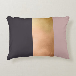 Coussins Décoratifs bloc gris de couleur de rose rose lumineux élégant