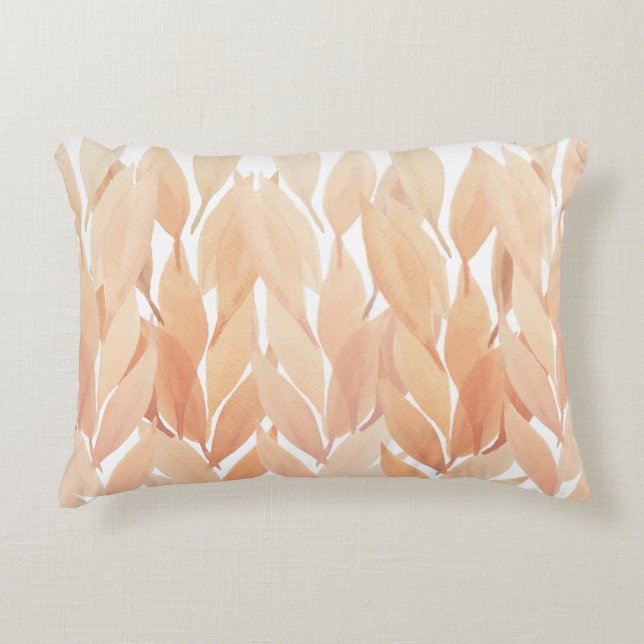 Coussins Décoratifs Boho Blush Pampas Aquarelle Pastel (Devant)