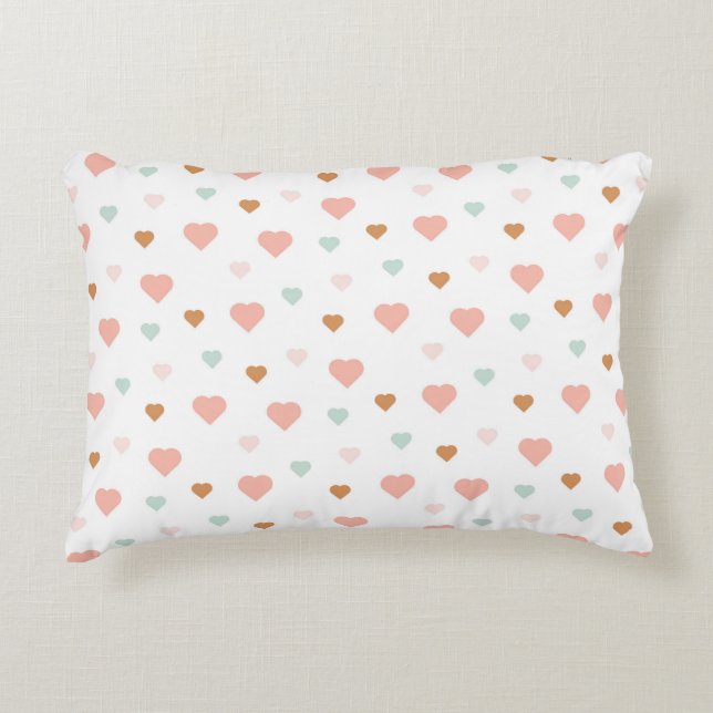 Coussins Décoratifs Boho petite fille pastel coeur d'amour (Devant)