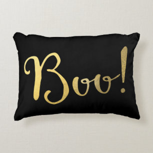 Coussins Décoratifs BOO ! Fausse décoration dorée pour Halloween autom