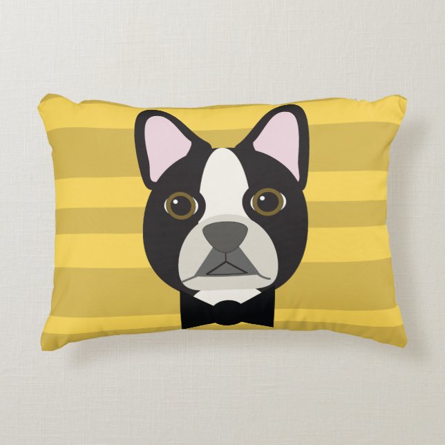 Coussins Décoratifs Boston Terrier (Devant)
