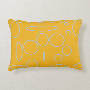 Coussins Décoratifs Boucles cercles sur orange