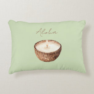 Coussins Décoratifs Bougie Coco Aloha Verte