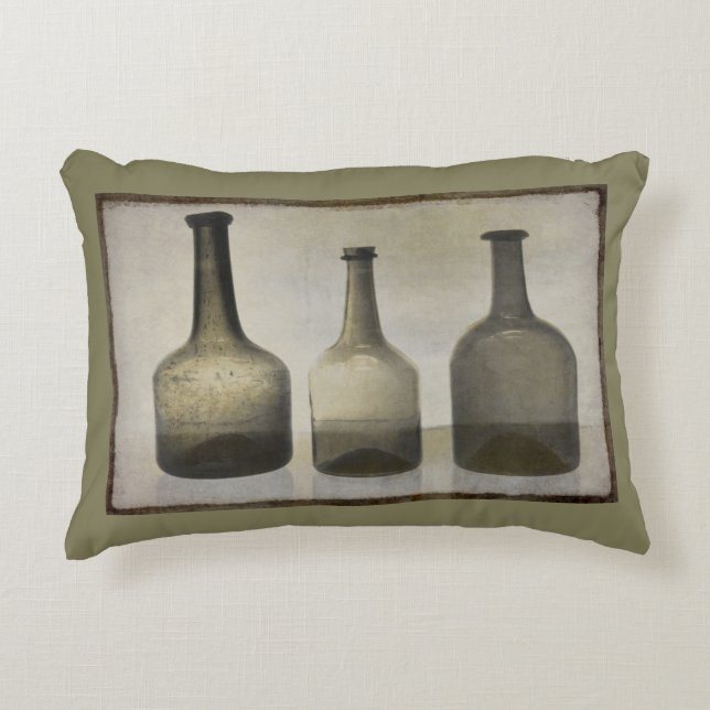 Coussins Décoratifs Bouteilles rustiques Encore Vie Art (Devant)