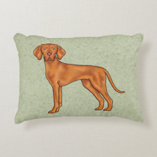 Coussins Décoratifs Braque Hongrois Vizsla Dessin Animé Mignon Chien V