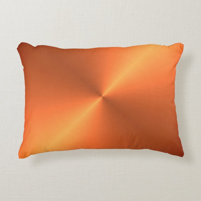 Coussins Décoratifs Brillant rouille orange (Devant)