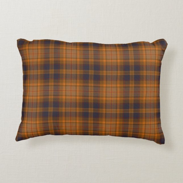 Coussins Décoratifs Brown À damiers Tartan Plaid (Dos)