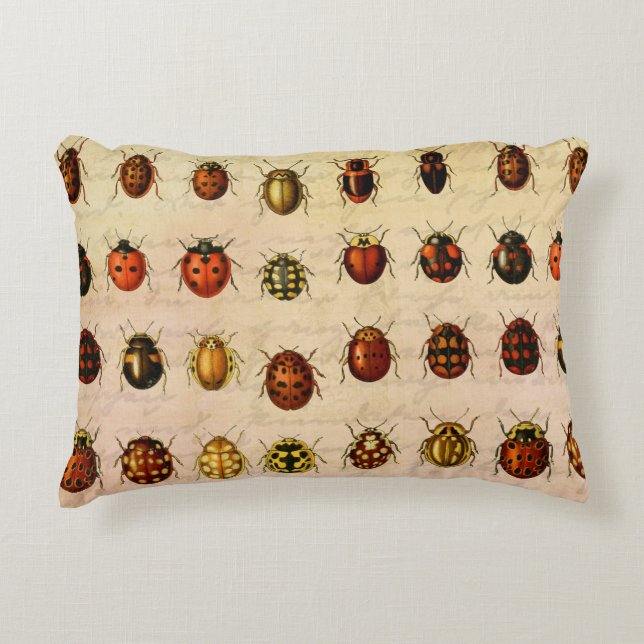 Coussins Décoratifs Bug d'insectes coccinelle de coccinelle (Devant)