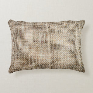 Coussins Décoratifs Burlap Hessian Arrière - plan Texture