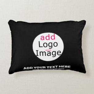 Coussins Décoratifs Business Chic Personnalisable noir blanc
