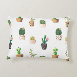 Coussins Décoratifs Cactus Succulents à Dessrt Vert dans les pots