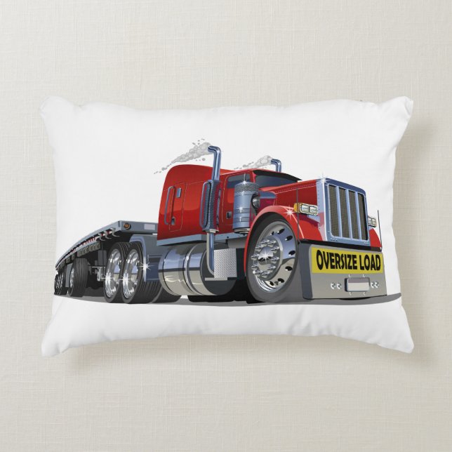 Coussins Décoratifs Camion semi-caricature (Devant)