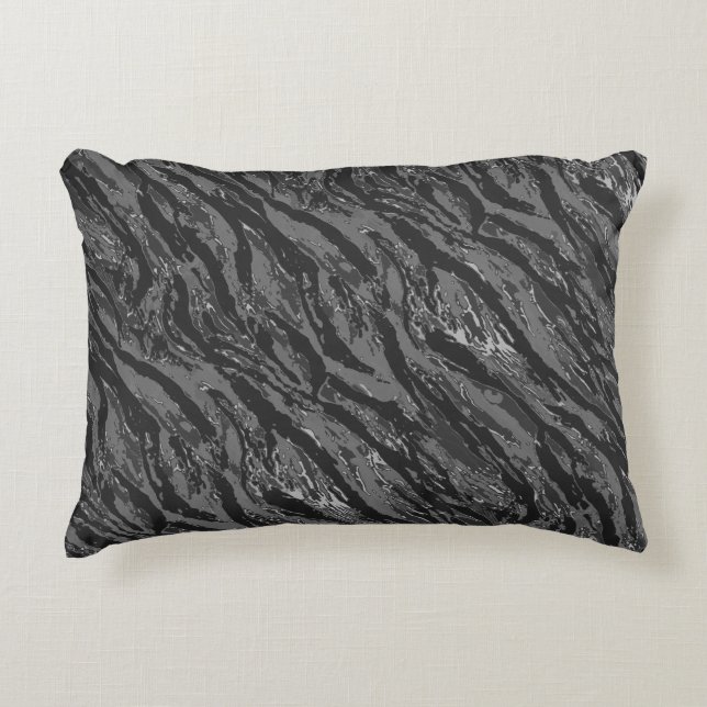 Coussins Décoratifs Camo rayé gris (Devant)