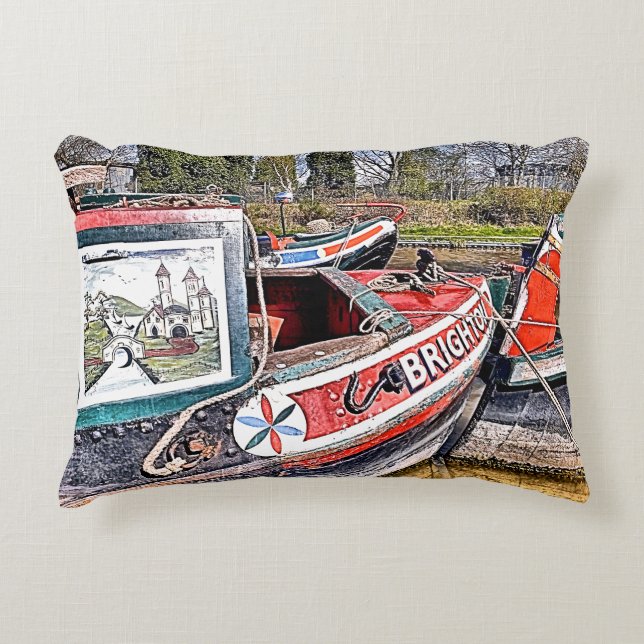 COUSSINS DÉCORATIFS CANAL NARROWBOATS (Devant)