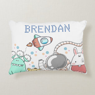 Coussins Décoratifs Caractères d'espace mignon Enfants personnalisés