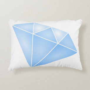 Coussins Décoratifs Carat diamant bleu brillant