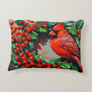 Coussins Décoratifs Cardinal rouge avec couronne
