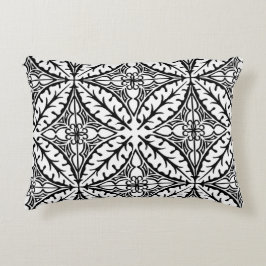 Coussins Décoratifs Carreaux marocains - blanc et noir