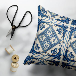 Coussins Décoratifs Carrelage méditerranéen, Portugais, Azulejo, Majol