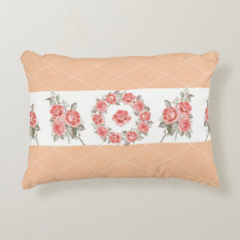 Coussins Décoratifs Carrés et Roses