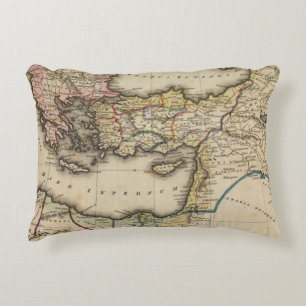 Coussins Décoratifs Carte d'atlas de Moyen-Orient