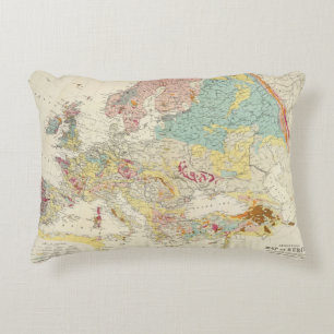 Coussins Décoratifs Carte géologique l'Europe