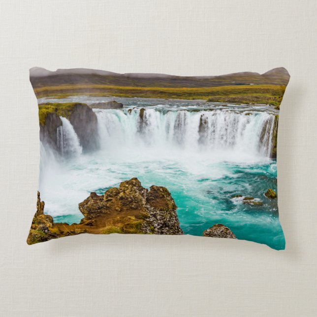 Coussins Décoratifs Cascade de Godafoss, Islande (Dos)