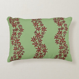 Coussins Décoratifs Chaîne de marguerite Fleur laide rayures blanc sur