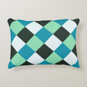 Coussins Décoratifs Charbon Blanc Turquoise Vert bleu Aqua Turquoise P