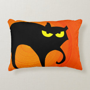 Coussins Décoratifs Chat noir éffrayant Halloween