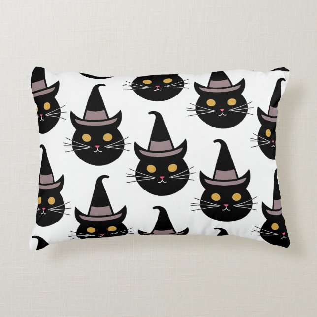 Coussins Décoratifs Chats d'Halloween (Devant)