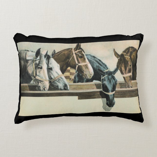 Coussins Décoratifs Chevaux ensemble (Devant)