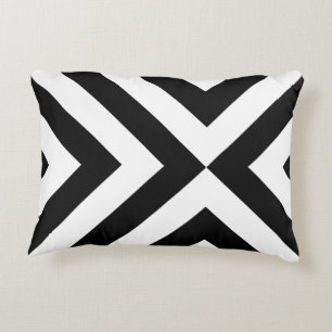 Coussins Décoratifs Chevrons noirs et blancs