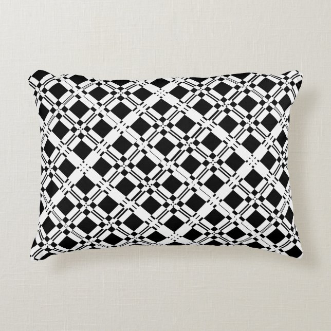 Coussins Décoratifs Chic noir et blanc (Devant)