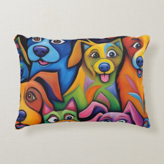 Coussins Décoratifs Chiens abstraits complètement cool
