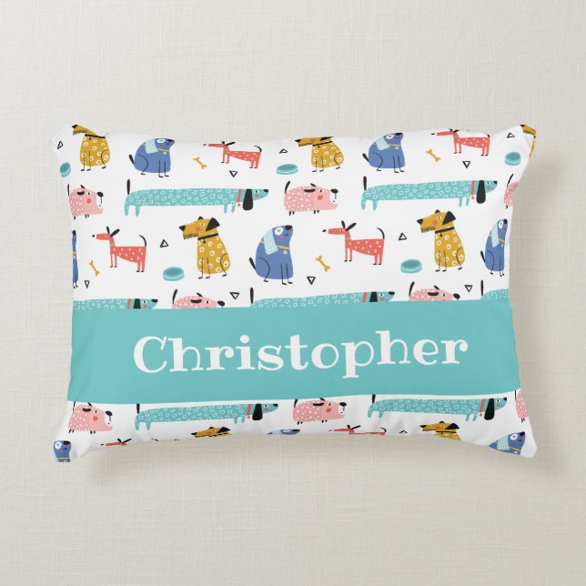Coussins Décoratifs Chiens amusants Enfants (Devant)
