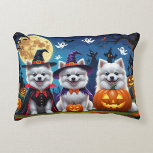 Coussins Décoratifs Chiens d'Esquimau américains Citrouille Halloween