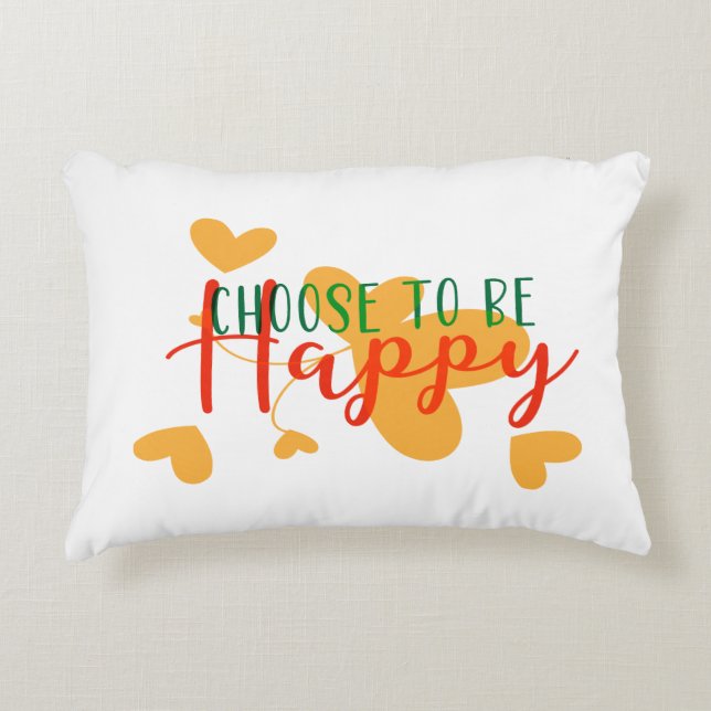 Coussins Décoratifs Choisir d'être heureux (Devant)