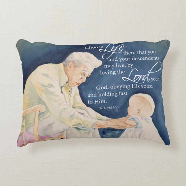 Coussins Décoratifs Choisir la vie (Devant)