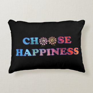 Coussins Décoratifs Choisissez le bonheur Rainbow