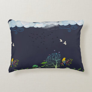 Coussins Décoratifs Chuchotement de la nature – Oiseaux et Nuages Pilo
