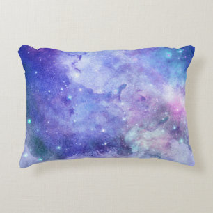 Coussins Décoratifs Ciel étoilé aquarelle Amoureux de l'espace Galaxie