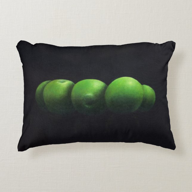 Coussins Décoratifs Cinq pommes vertes (Devant)