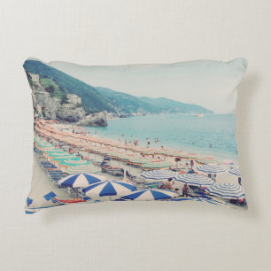 Coussins Décoratifs Cinque Terre Italie Vintage plage Photo voyage