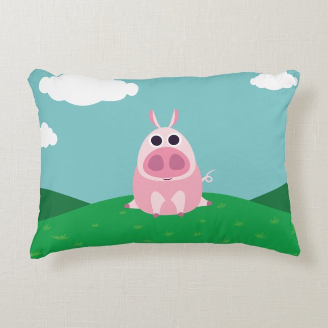 Coussins Décoratifs Circonspect le porc (Devant)
